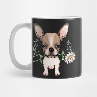 Cute chihuahua with flower T-Shirt Mug